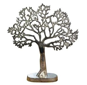 Custom Crafted <b>Metal</b> Christmas Decor Centerpiece For Holiday Dining Decor With Modern Decorative Appeal - Product Image 1