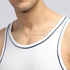 Custom Logo <b>Men</b> Tank <b>Top</b> Cotton Sleeveless Gym Shirt for Fitness & Workout For Online Sale - Product Image 3
