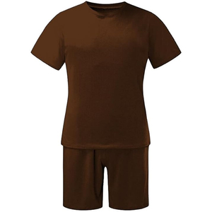 Conjunto Casual de 2 Piezas para Hombre, Fabricante de Pantalones Cortos Cargo de Algodón y Camiseta, OEM, ODM, Logotipo Personalizado, Venta al Por Mayor - Product Image 6