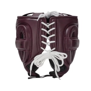Protector de cabeza personalizado OEM de primera calidad hecho con cuero vacuno 100% genuino, utilizado para entrenamiento y combate de MMA y kickboxing. - Product Image 5