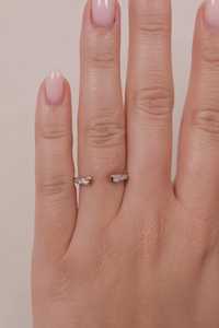 Wholesale Open <b>Gap</b> Lab Grown Diamond Stackable Ring Dainty Tapered Luxury Elegant Wedding Bands Factory Price 14K 18K Solid Gold - Product Image 5