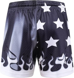 Breathable Sublimated Running <b>Shorts</b> Men’s UV Protection Fade Resistant Printed Athletic Gear for Outdoor Runs sublimation - Product Image 2