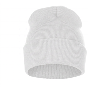 Gorro Unisex Blanco, 100% Acrílico, Tejido, Invierno, Color Sólido, Estilo Casual, Adultos, 58-60CM de Circunferencia de Cabeza, para Exteriores, 2027 - Product Image 1