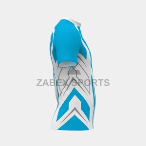 Rashguard respirant et extensible pour homme - Manches longues ou courtes - T-shirt d'entraînement MMA avec logo frontal - 200 GSM - Spandex/Polyester ajusté - Product Image 3