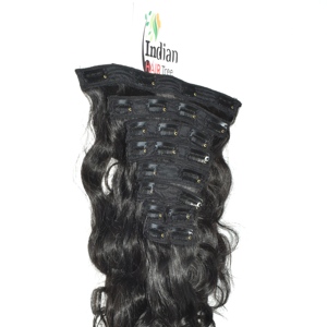 Extensions de cheveux naturels noirs de qualité supérieure, vierges, indiens, Remy, doux, sans couture, volume et longueur professionnels, vente en gros, double trame, fabriquées à la machine - Product Image 2