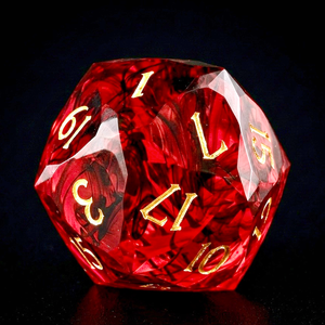 Dés à jouer polyédriques en résine bleue vif, 23 mm, avec chiffres argentés, pour D&D, jeux de rôle de table, cadeaux - Product Image 5