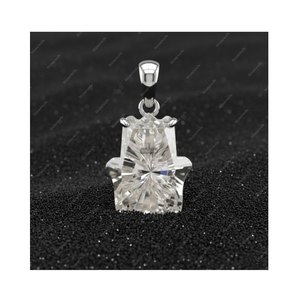 GIA ได้รับการรับรอง Def VVS แล็บที่ปลูกเพชร Hamsa มือทองชั้นดี925เงินสเตอร์ลิงจี้โซลิแทร์และของขวัญเสน่ห์สำหรับเขา - Product Image 1