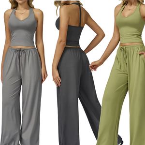 Conjunto de Yoga para Mujer, Sujetador Deportivo, Pantalones Holgados con Bolsillo, Ropa Deportiva para Gimnasio y Running, 2 Piezas, OEM ODM - Product Image 1