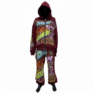 Dernier style, meilleur prix, vêtement de sport à fermeture éclair tendance et très vendu pour hommes, style unique multicolore, 450 g/m², 100 % coton - Product Image 1