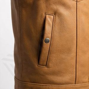 Veste de moto en cuir véritable pour homme de qualité supérieure, nouvelle arrivée, vestes de moto d'hiver, protections amovibles, personnalisables - Product Image 5