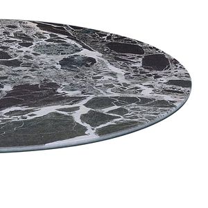 Tavolino da ca 17,5 pollici con piano in marmo nero testurizzato, eleganti tavolini da caffè - Product Image 4