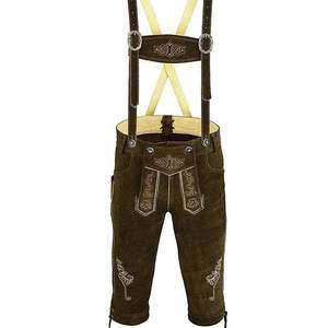 เทศกาลเบียร์เยอรมันสำหรับผู้ชาย กางเกงหนังสีน้ำตาลเข้ม ขนาด EU 46 ถึง 62 - Product Image 1