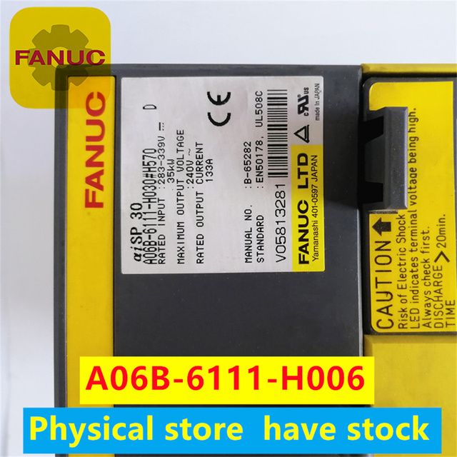 Original A06B-6111-H030 Fanuc Alpha I PSM-30i Industrial Control 220V Power Supply Module A06B 6111 H030 Ready to Ship