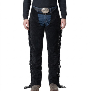 Stylish <b>Half</b> <b>Chaps</b> Plain Design And Custom Pockets Style Suede Leather <b>Chaps</b> Lowest Price Suede Leather <b>Chaps</b> - Product Image 1