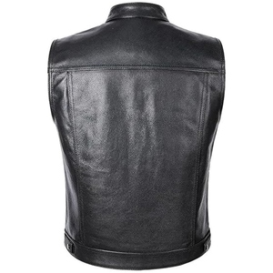Veste en cuir de vache véritable pour homme, design personnalisé de qualité supérieure, style motard, élégante, avec fermeture éclair, respirante - Product Image 5