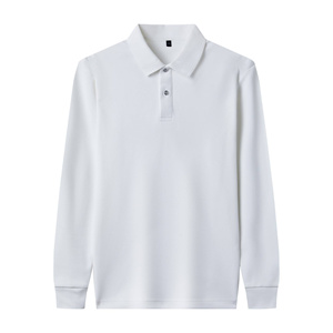 Polo décontracté à manches longues, coupe ample, motif uni, pour le sport et les loisirs, haute qualité - Product Image 6