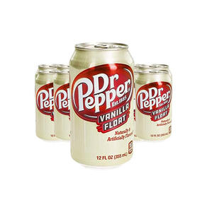 Boîtes de Dr Pepper Vanilla Float authentiques 355 ml - Commandes en gros par palette pour distributeurs automatiques, restaurants et revendeurs - Product Image 1