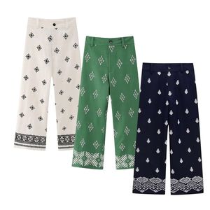 Straight 100% Cotton Canvas Breathable Eco-Friendly Elastic Waist Casual Autumn Women's <b>Trousers</b> - Product Image 6