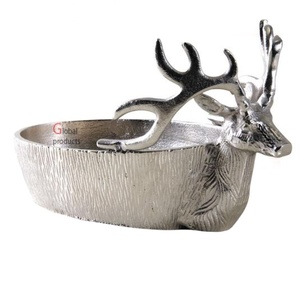 Nuevo diseño de cabeza de ciervo, cubo de hielo con acabado plateado, Enfriador de vino para Bar, restaurante - Product Image 1