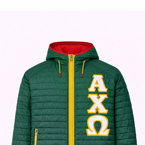 Chaqueta de Invierno Personalizada para Fraternidad Griega, 100% Algodón Ecológico, Logotipo Bordado al por Mayor OEM - Product Image 2