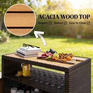 Armadio da Esterno Marrone con Ripiani, Pratico per l'Organizzazione degli Asciugamani - Product Image 4