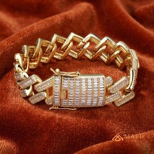 Bracelet en chaîne fine en moissanite dorée, bijoux de mode, style cadeau pour un usage quotidien, pour hommes et femmes, tendance de Los Angeles - Product Image 5