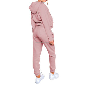 ชุดวอร์มซิปผู้หญิง ชุดลำลองใส่เที่ยวกลางแจ้ง สวมใส่สบายและหนา ชุดสองชิ้น สไตล์สตรีทแวร์ ชุดวอร์มซิปผู้หญิง - Product Image 3