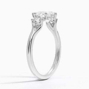 Anillo BOJ 0122 con Corte Pera, Plata 925, Anillo Solitario de Lujo con Engaste de Puntas Flotantes, Diamante de 2ct, Color D, VVS1, Moissanita, Certificado GRA, en Oferta - Product Image 2
