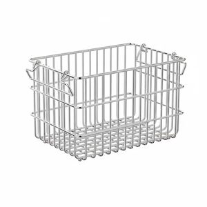 Cesta de Almacenamiento Apilable de Acero Inoxidable con Asa – Organizador Multiusos de Alambre para Cocina, Despensa, Gabinete, Encimera y Estante - Product Image 1