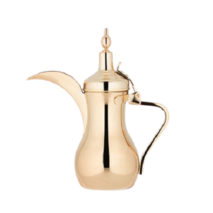 Cafetière arabe de luxe en or, cylindrique, écologique, passe au lave-vaisselle - Product Image 1