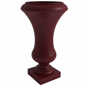 Pot de fleurs carré classique en résine, jardinière d'extérieur pour plantes vertes, décoration de jardin, urne de jardin faite à la main - Product Image 4