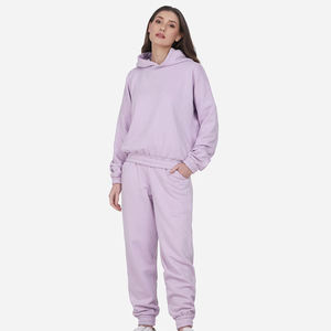 Conjunto Deportivo de Felpa 100% Algodón Ligero Personalizado para Mujer, de Alta Calidad, para Invierno, Venta al Por Mayor - Product Image 1