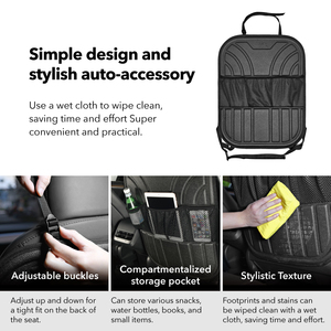 Anti-Kiddie Kicker Car Seat Cover Premium Protection for Little Feet - Product Image 4