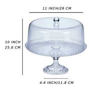 [Holar] Soporte para Pastel de Plástico Versátil, Elegante, de 25 cm (11 Pulgadas), de Grado Alimenticio, No Tóxico, con Tapa de Domo, Hecho en Taiwán - Product Image 2