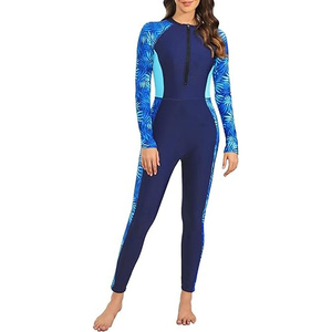 Burkini Femme Grande Taille Personnalisé Écologique en Spandex/Polyester, Ensemble 2 Pièces Coupe Haute Imprimé sur le Devant - Product Image 3
