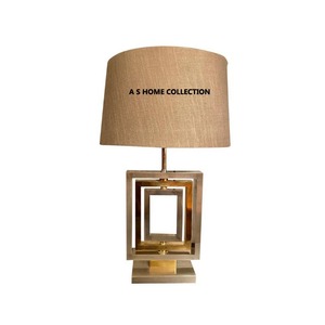 Lampe de table en métal décorative moderne de luxe de haute qualité avec abat-jour en tissu pour l'intérieur, bureau, chambre à coucher - Product Image 3