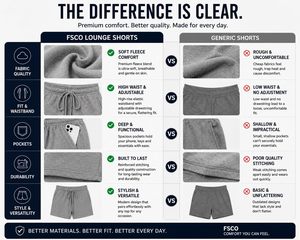 Shorts en molleton de coton pour femmes, style streetwear, taille élastique, coupe coupe-vent, style français, vente en gros - Product Image 6