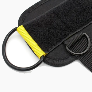 Protège-chevilles Elixe Sports Noir Jaune Nylon Fermeture à boucle réglable Unisexe Support de protection Emballage personnalisé Numérique - Product Image 3