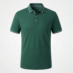 Camisa de Manga Corta Azul Marino para Hombre, 100% Poliéster Piqué, Casual, Transpirable, Antiarrugas, Corte Regular, Diseño de Punto Sólido - Product Image 1