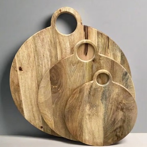 Planche à découper en bois au design simple pour le pain, les légumes et la viande, vente en gros de planches à découper en bois - Product Image 1