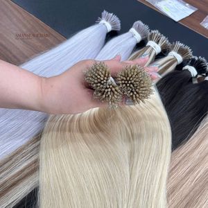 Luxury Nano Tip Super Double Drawn Natural Straight Virgin Vietnamese Human Hair <b>Extensions</b> for Women - Product Image 3