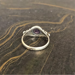 Designer Amethyst <b>Ring</b> Natural Purple Gemstone 925 Sterling <b>Silver</b> Band Elegant Jewelry for Women & <b>Men</b> - Product Image 4