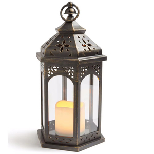 Beautiful Modern Design Classic Selling Premium Portable Centerpiece Metal <b>Lantern</b> With <b>Brass</b> Antique Finished - Product Image 1