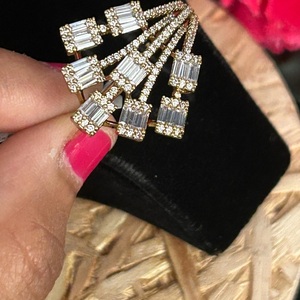 Stunning Premium Quality Silver And Gold Finish <b>Adjustable</b> <b>Ring</b> For Wedding & Engagement Wear Jewelry Collection - Product Image 2