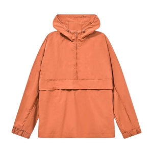 Chaqueta cortavientos anorak con capucha y media cremallera, estilo casual personalizado para hombre, nueva moda, precio mayorista OEM barato - Product Image 5