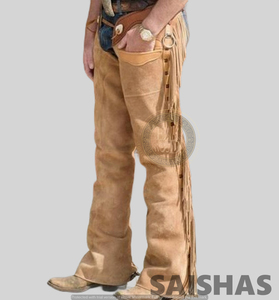 Premium Genuine Leather Western <b>Chaps</b> Cowboy <b>Riding</b> Durable Comfortable Breathable Adjustable Fit Handmade for Horse <b>Riding</b> - Product Image 1
