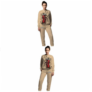 Nuevo Diseño, Conjunto de 2 Piezas para Mujer, Marca Privada, Algodón, Ropa Deportiva Estampada para Mujer - Product Image 5
