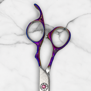 Ciseaux droits pour gauchers NYBL-55 de 5,5 pouces, JAPON, acier 440C, tranchants, dureté 58-59HRC, manche en acier inoxydable, ciseaux de barbier, cheveux, 28 - Product Image 6