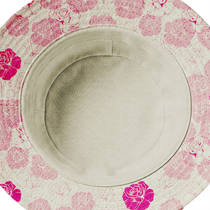 หมวกบักเก็ตพิมพ์ลายดอกกุหลาบสีชมพู  ลายดอกไม้สวยงาม  แบบยูนิเซ็กซ์  หมวกกันแดด  แฟชั่นฤดูใบไม้ผลิ  หมวกชาวประมง - Product Image 5