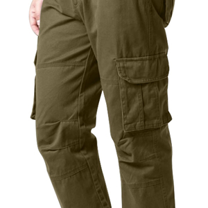 Pantalons cargo pour hommes sur mesure, vente en gros, pantalons de travail décontractés multi-poches, taille élastique, fabricant de vêtements OEM ODM, étiquette privée - Product Image 2